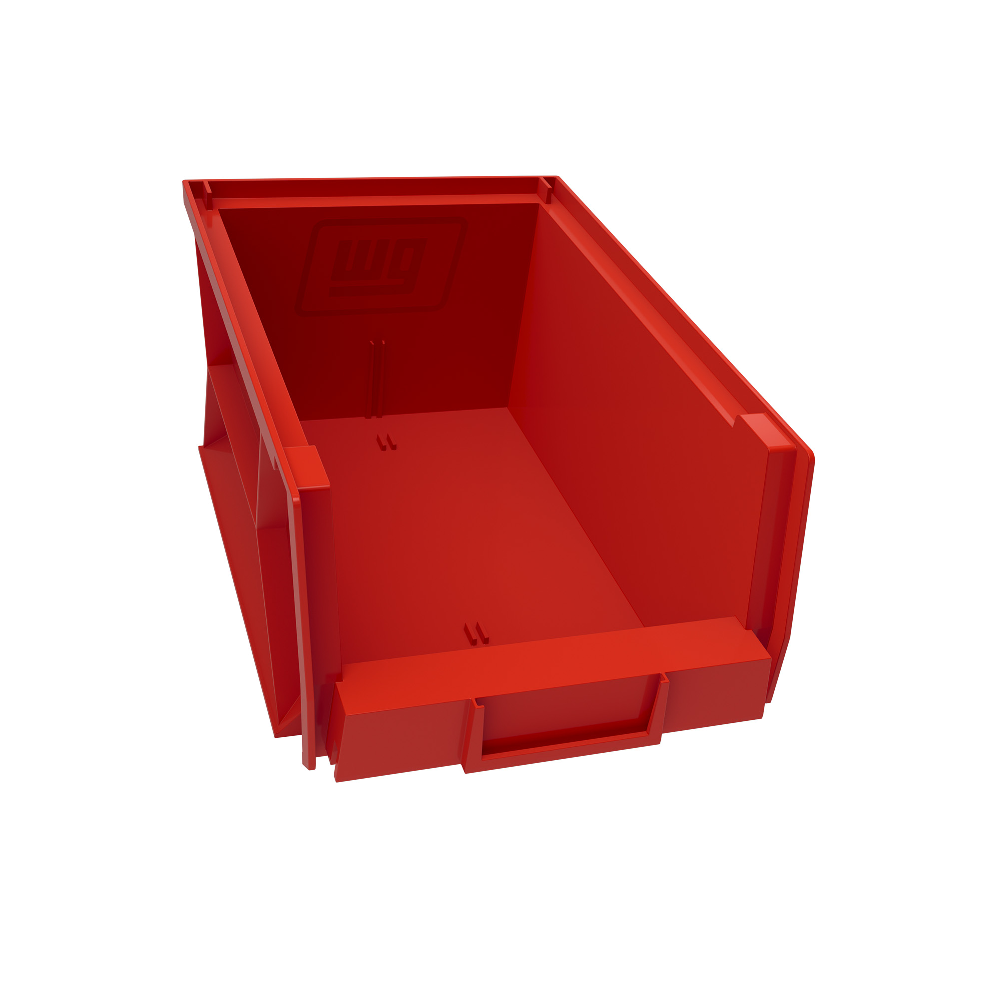Weather Guard 9859-7-02 Van Storage Bin Set, 6.0 x 6.598 x 15.413, Red Plastic Bins for Van Shelving (3-Pack) thumbnail 2