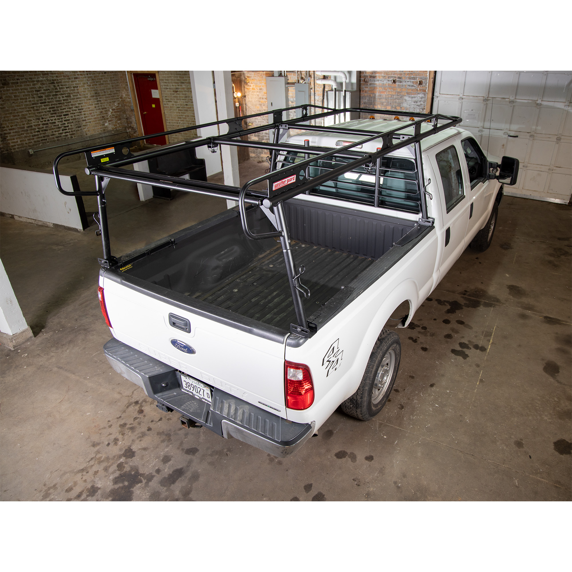 WEATHER GUARD 1700 lbs, Full Size Steel Truck Rack 1175-52-02, Universal Fit 250/2500+ Series, No Drill Install thumbnail 1