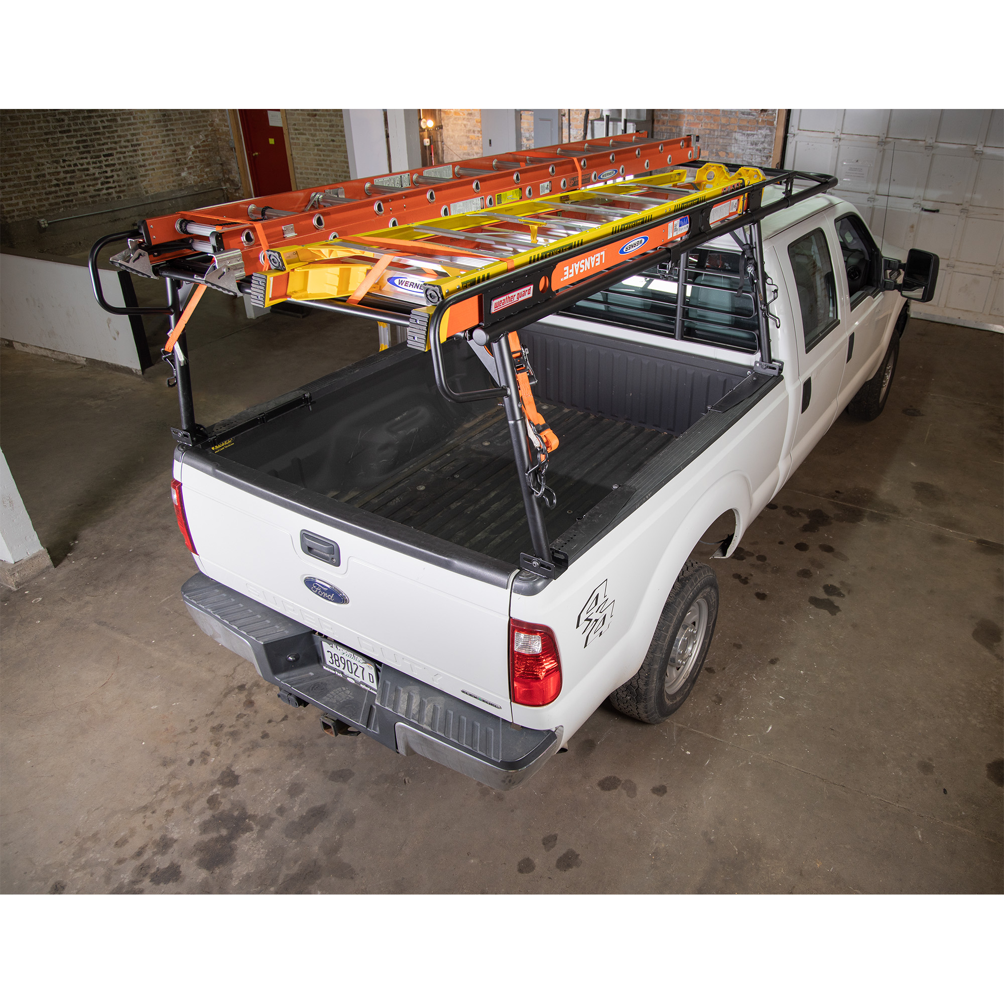 WEATHER GUARD 1700 lbs, Full Size Steel Truck Rack 1175-52-02, Universal Fit 250/2500+ Series, No Drill Install thumbnail 2