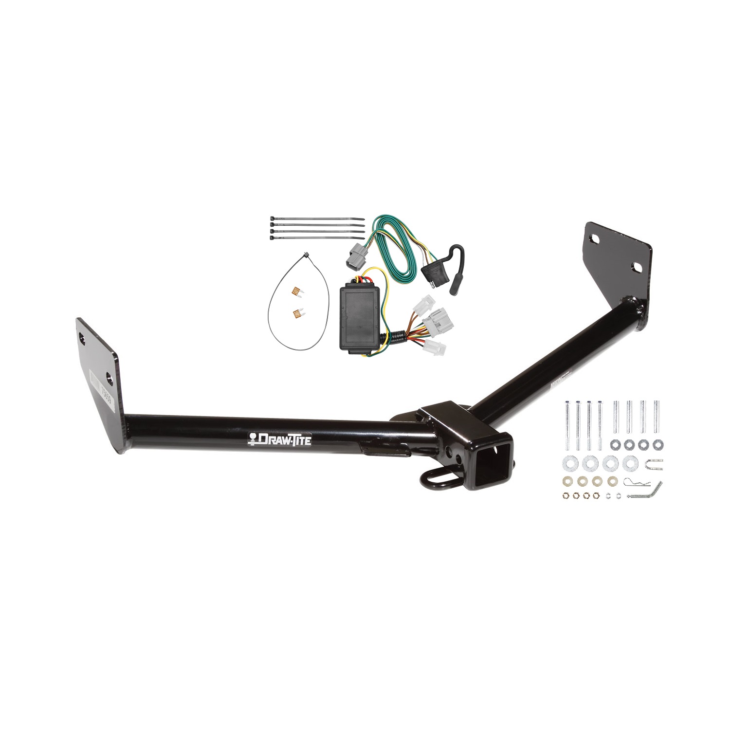 2007-2010 Honda Element SC Draw-tite Class 3 Trailer Hitch, 2 Inch Square Receiver Bundle w/ Plug-n-Play T-One Wiring Harness thumbnail 0