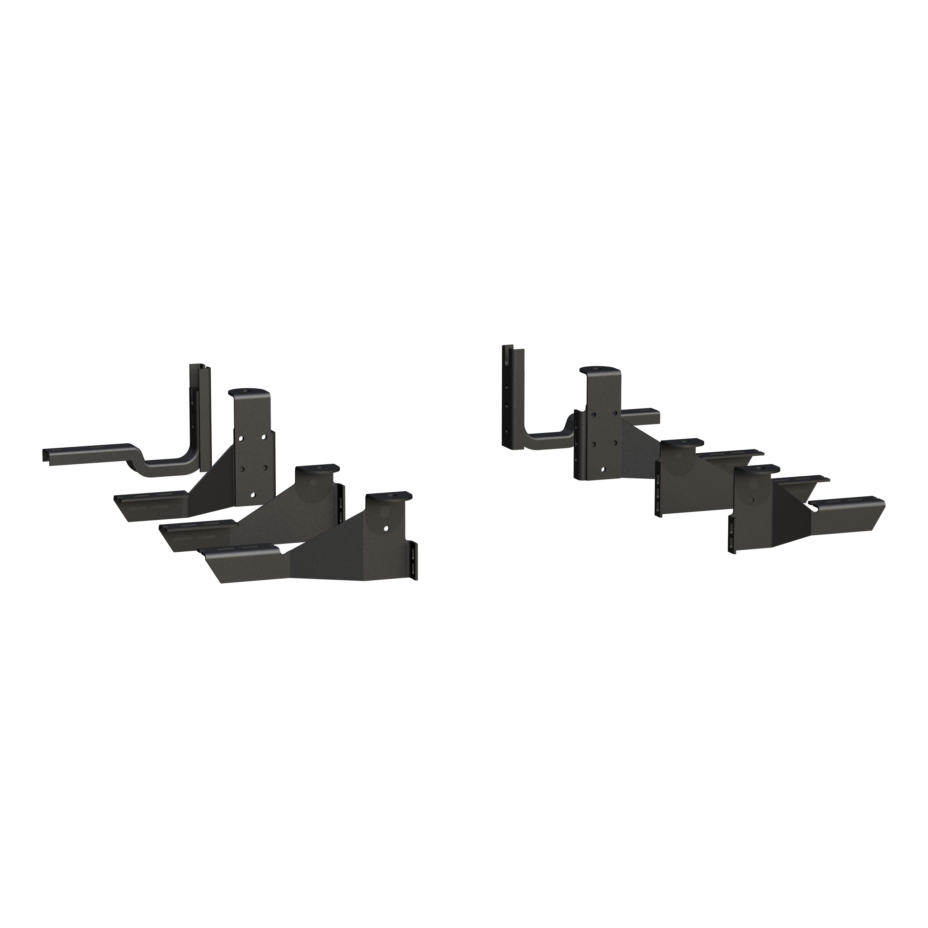 LUVERNE O-Mega II 6" x 78" Black Aluminum W2W Steps, Select Silverado, Sierra 1500 584078-571117 thumbnail 1