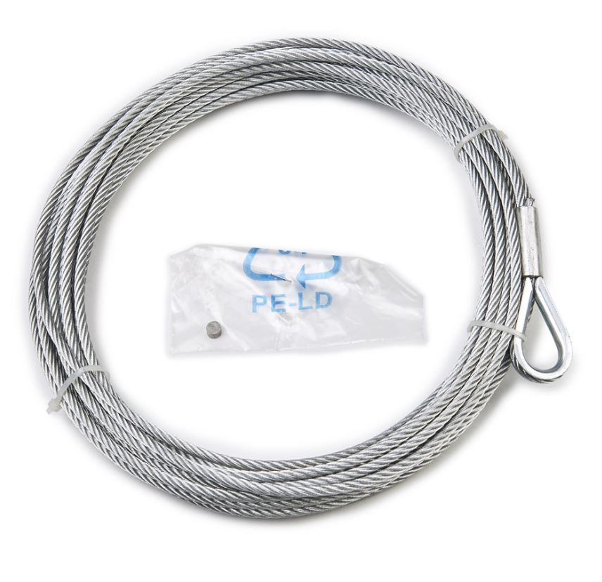 Warn 93330 Winch Cable 5/32 x 30 Galvanized Aircraft Wire Rope thumbnail 0