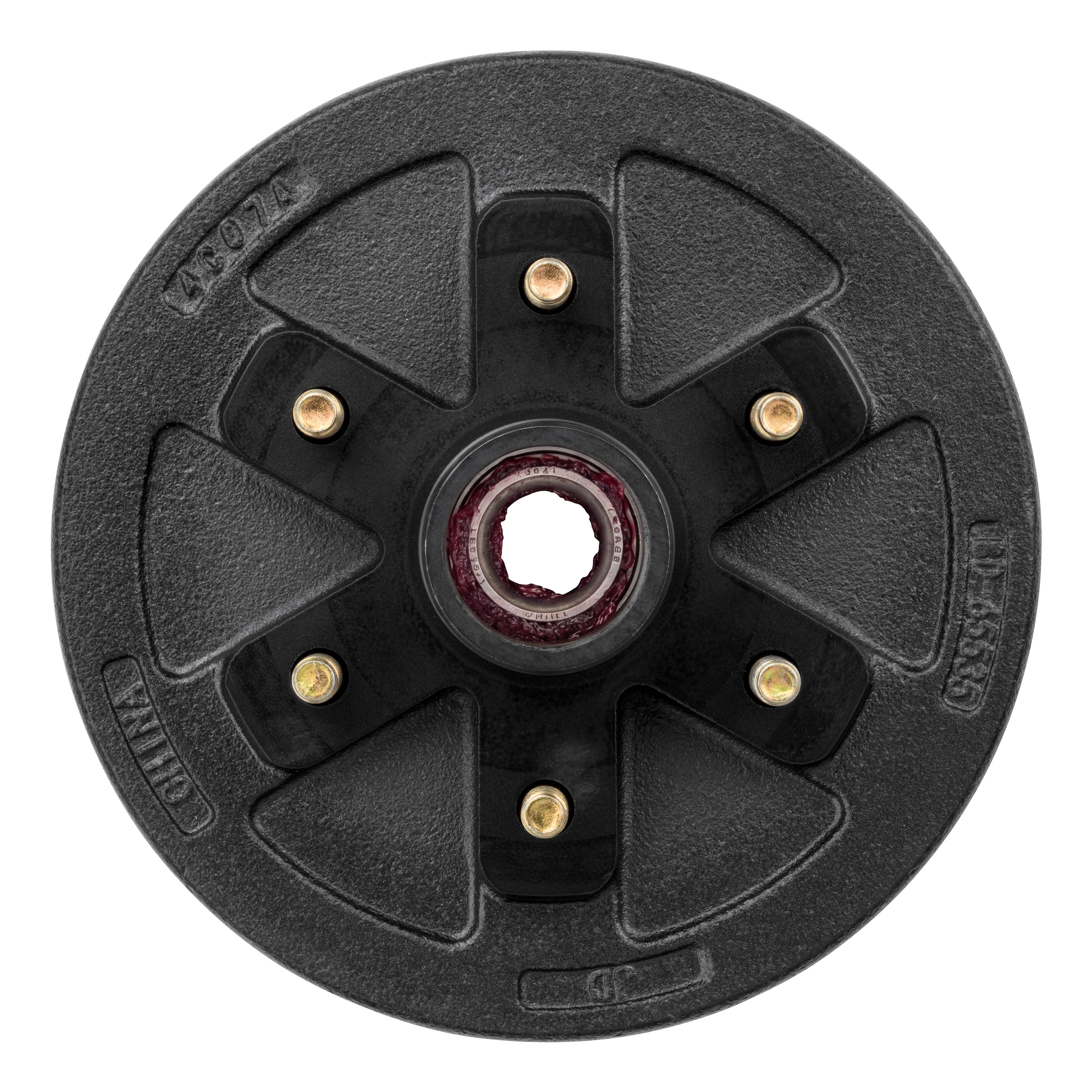 Lippert 2025077656 ABS 10" Brake Hub Kit, 4,400-lb Axle, 6 on 5-1/2" Bolt Pattern, 1/2" Stud, Pre-Greased thumbnail 2