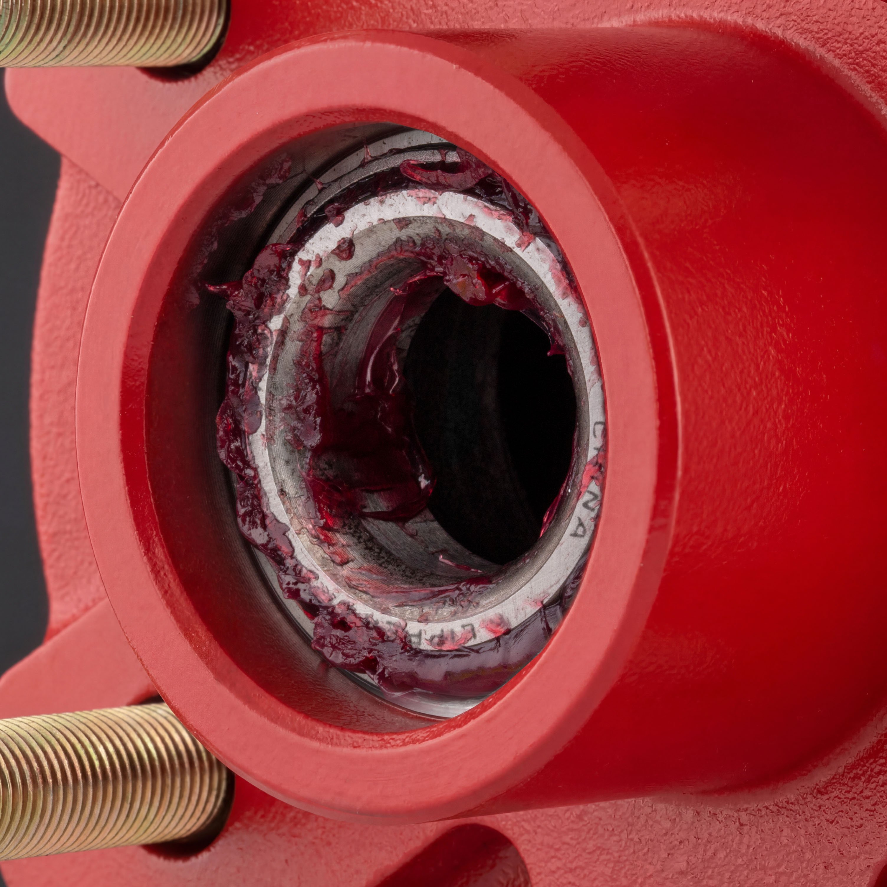Lippert 2025077658 ABS 10" Red Brake Hub Kit, 4,400-lb. Axles, 6 on 5-1/2" Bolt Pattern, 1/2" Stud, Pre-Greased Bearings thumbnail 4