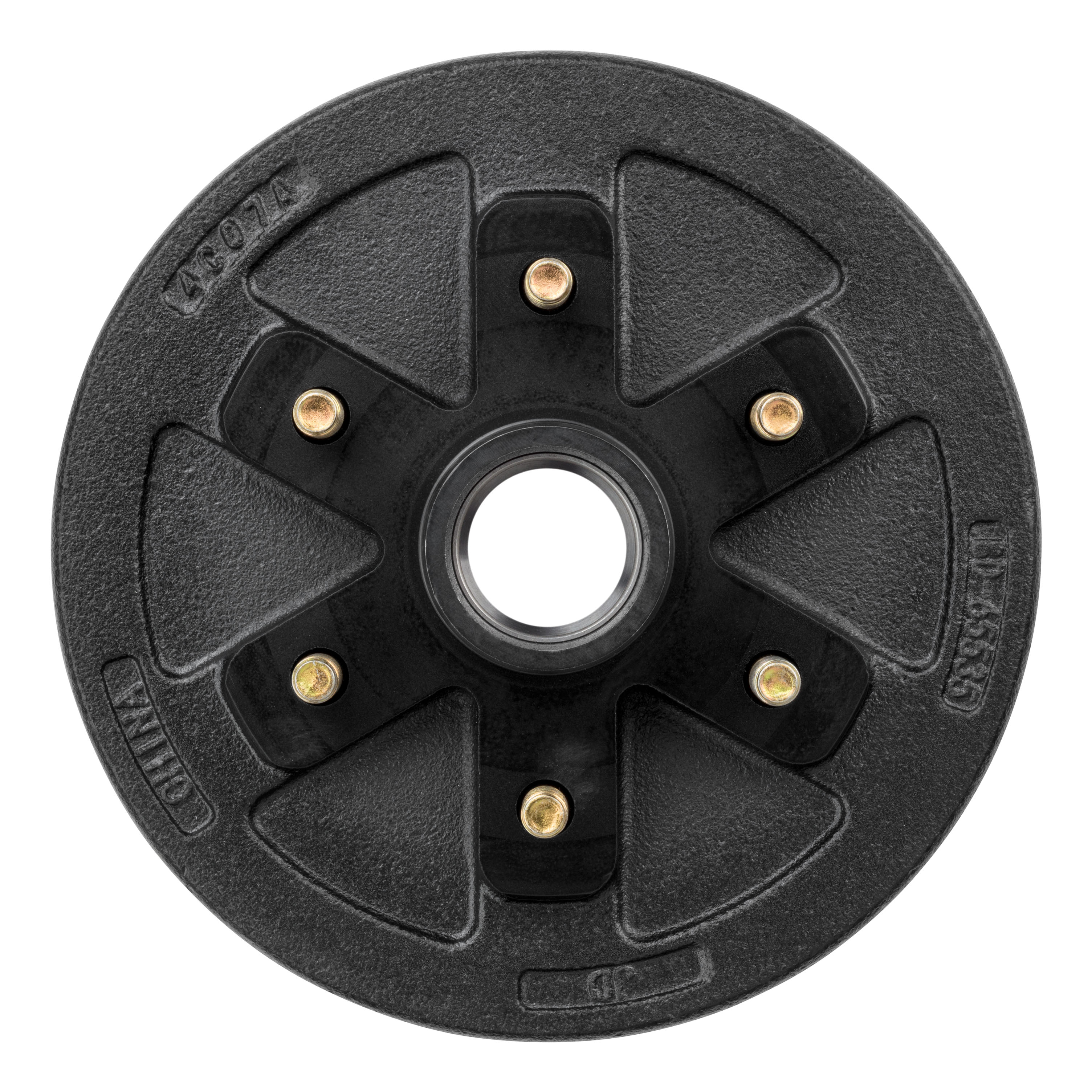 Lippert 2025077655 ABS 10" Black Brake Hub, 4,400-lb. Axles, 6 on 5-1/2" Bolt Pattern, 1/2" Studs, Races Included thumbnail 2