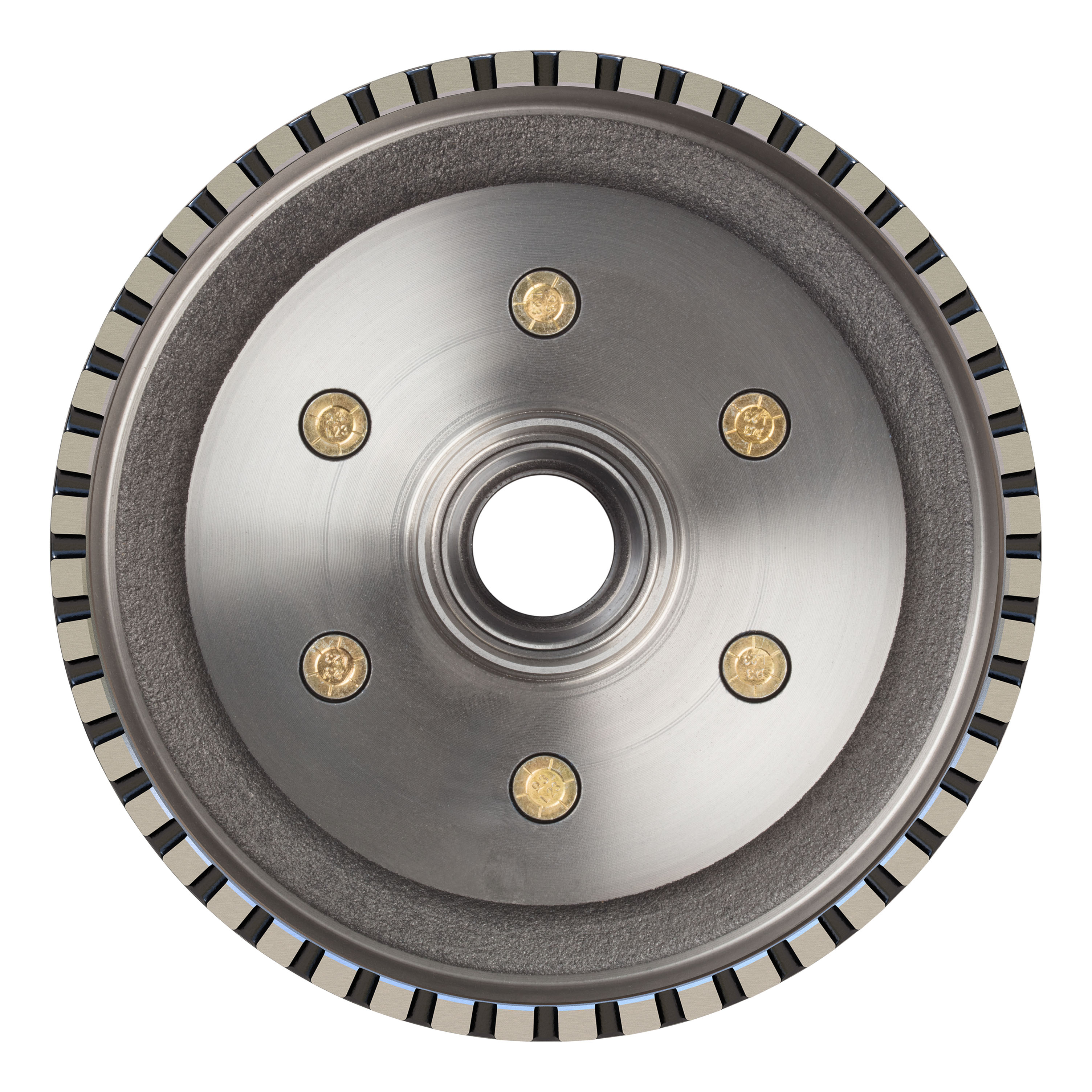 Lippert 2025077655 ABS 10" Black Brake Hub, 4,400-lb. Axles, 6 on 5-1/2" Bolt Pattern, 1/2" Studs, Races Included thumbnail 3