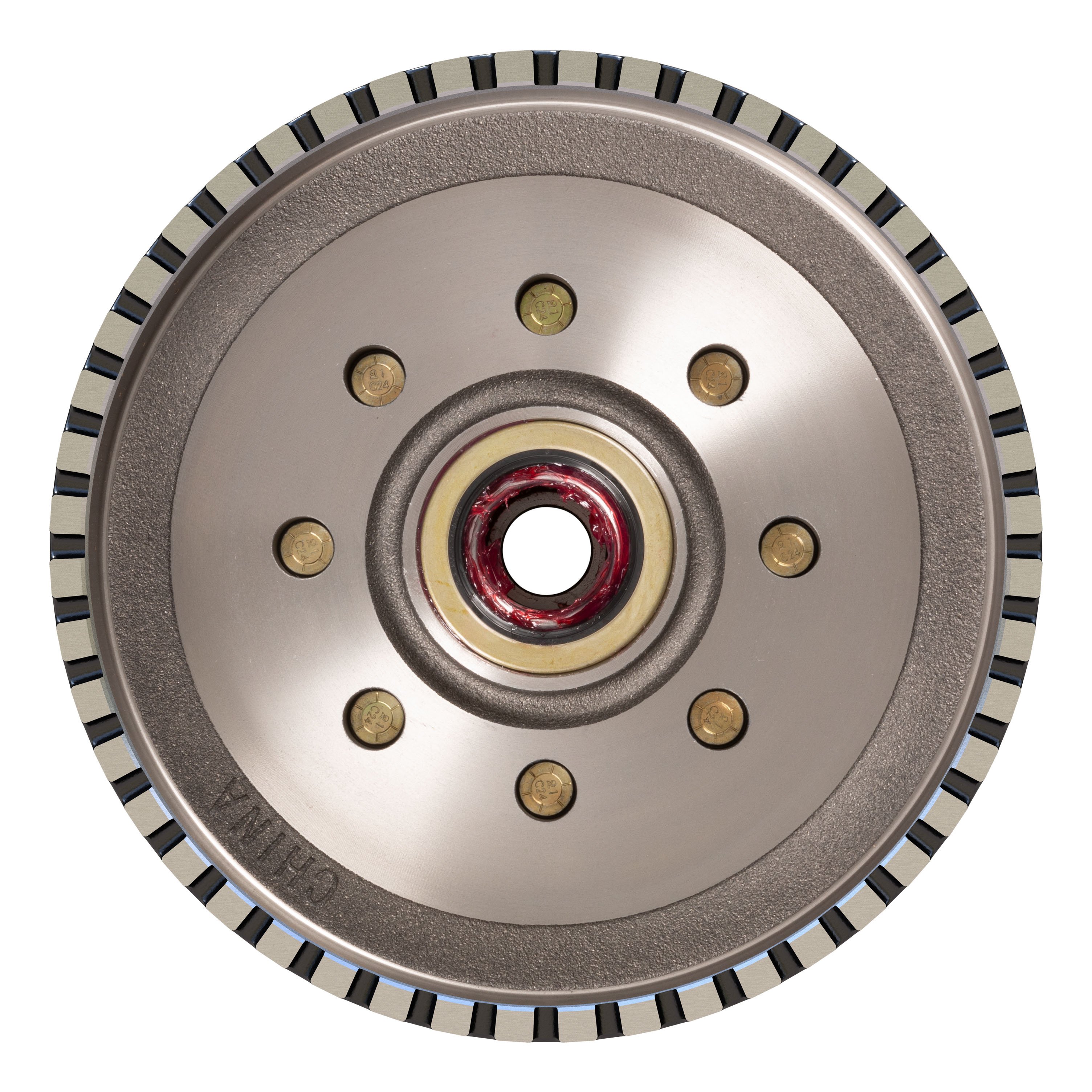 Lippert 2025077666 ABS 12" Black Brake Hub Kit, 7,000-lb. Axles, 8 on 6-1/2" Bolt Pattern, 1/2" Stud, Pre-Greased Bearings thumbnail 5