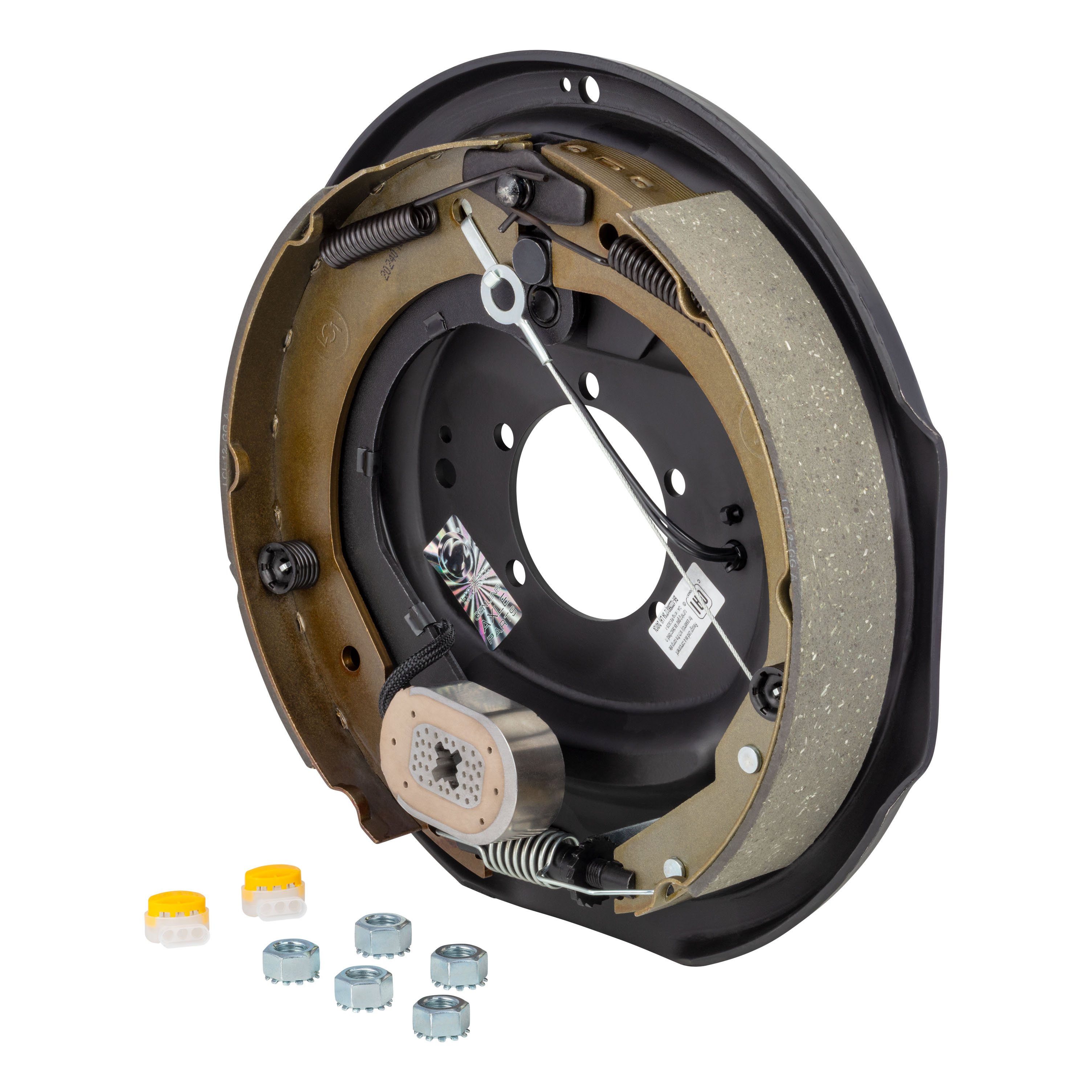Lippert 12" x 2", 5-Bolt, 5,200-8,000 lb ABS Forward Self-Adjusting Trailer Brake Assembly, Left Side - 2025074385 thumbnail 1