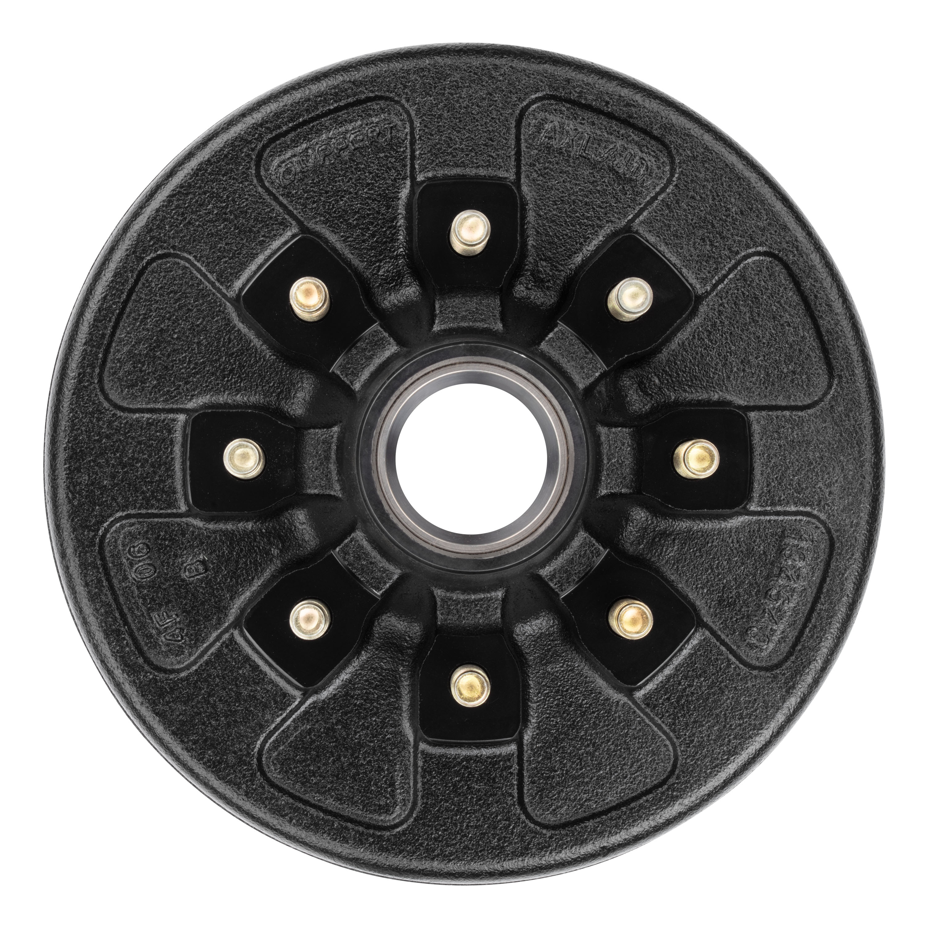 Lippert 2025077669 ABS 12" Black Brake Hub, 7,000-lb Axles, 8 on 6-1/2" Bolt Pattern, 9/16" Studs, Races Included thumbnail 6