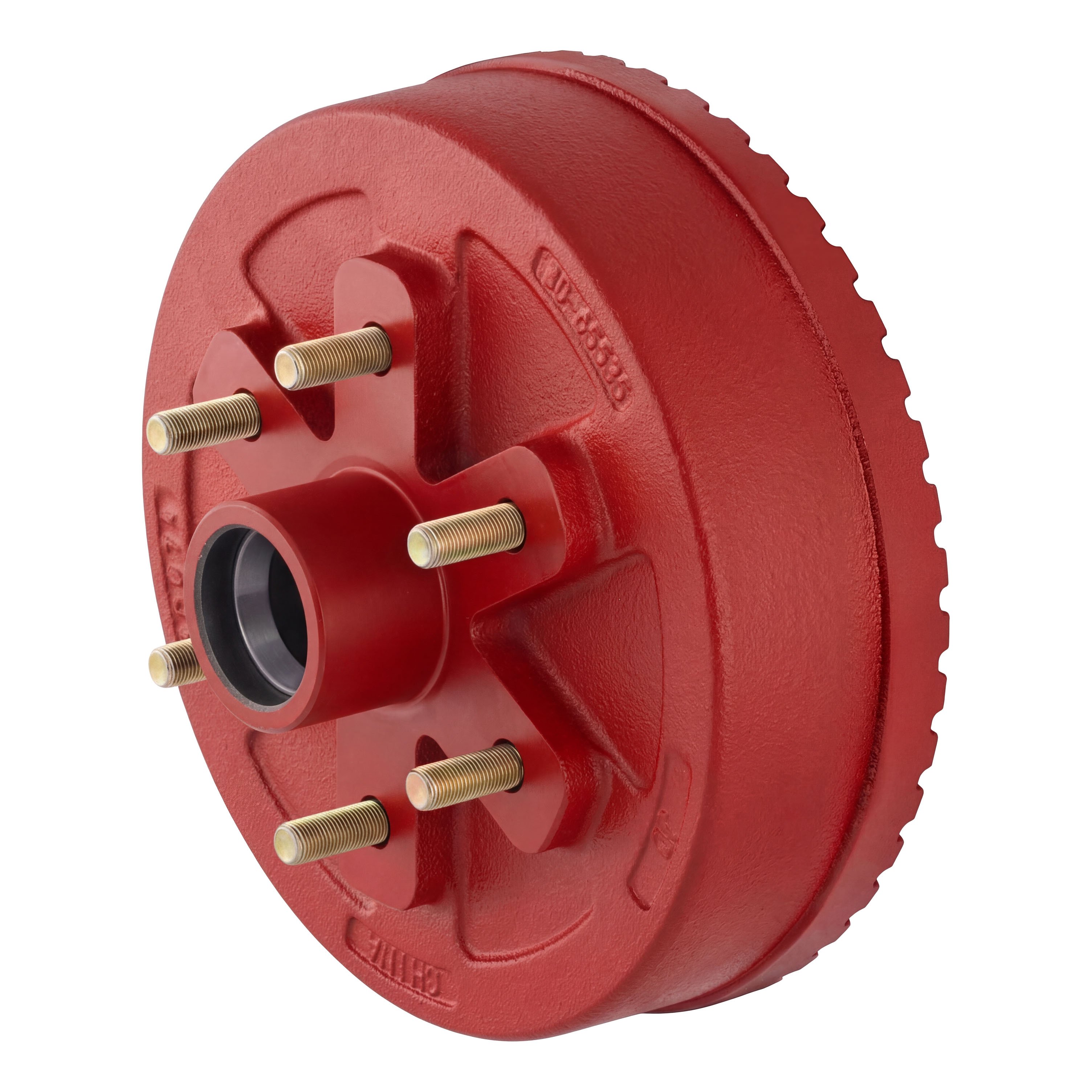 Lippert 2025077657 ABS 10" Red Brake Hub, 4,400-lb Axles, 6 on 5-1/2" Bolt Pattern, 1/2" Studs, Races & Wheel Studs Included thumbnail 6