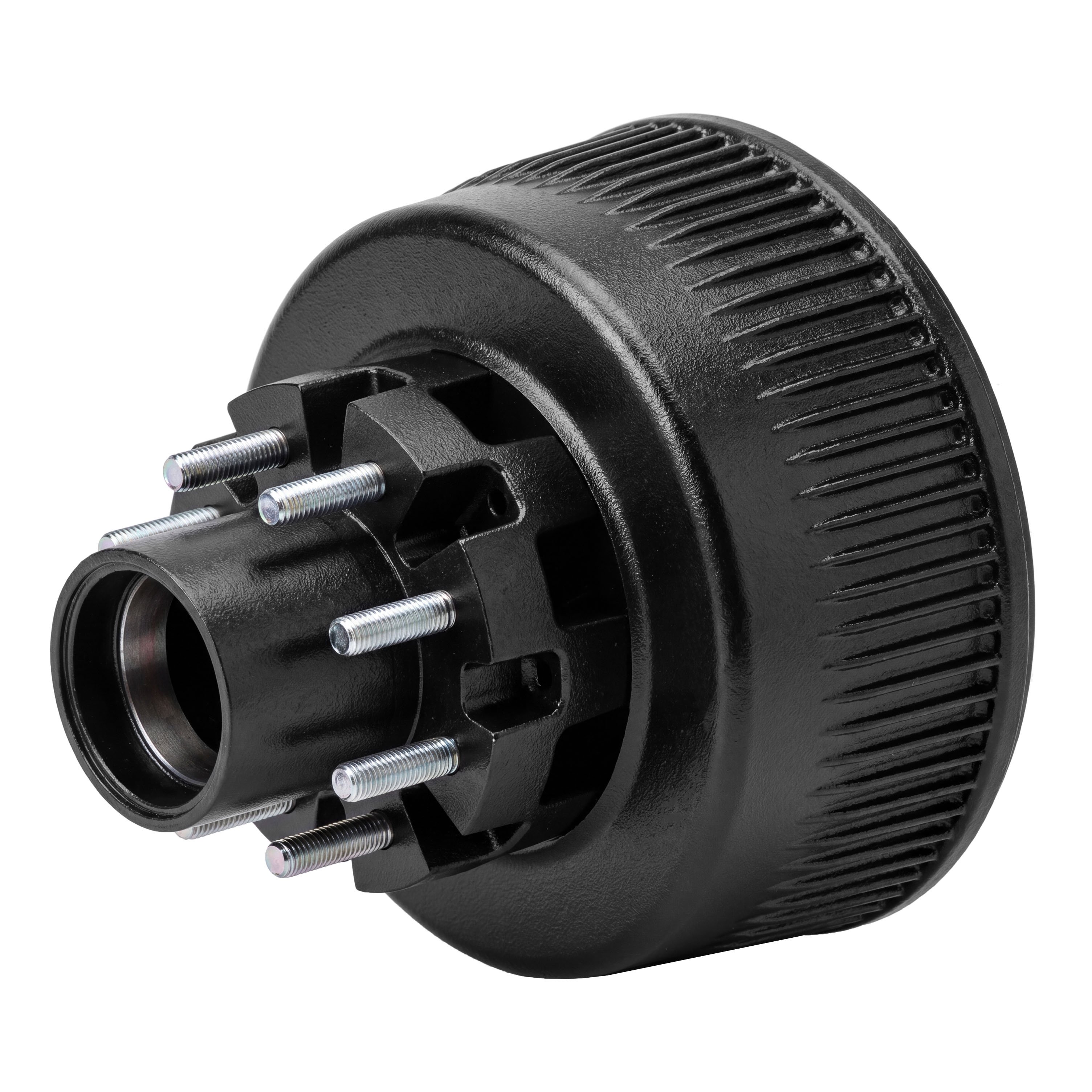 CURT 2025077683 Lippert ABS 12-1/4" Black Brake Hub Assembly, 12K-lb Axles, 8 on 6-1/2" Bolt Pattern, 5/8" Studs thumbnail 1