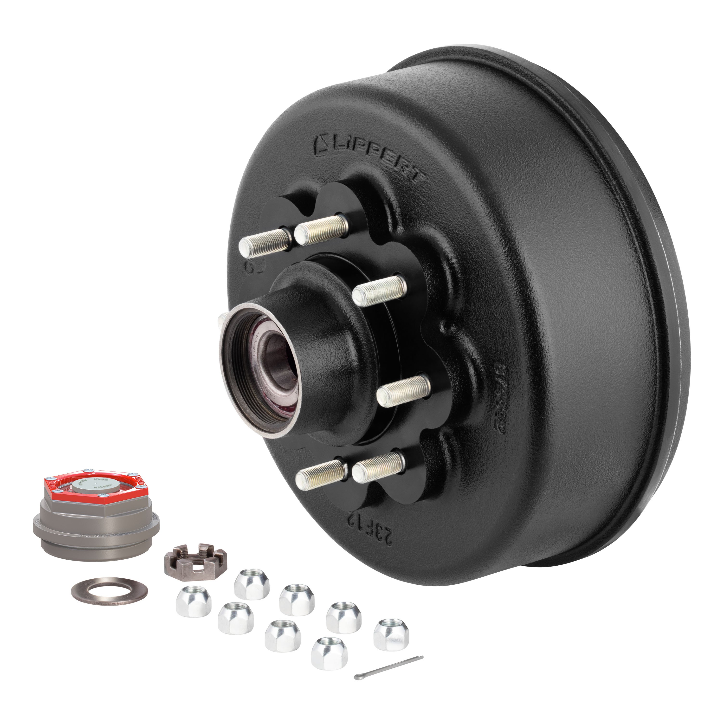 Lippert 2025077678 ABS Brake Hub Kit, 8,000-lb Axle, 8 on 6-1/2" Bolt Pattern, 12-1/4", 9/16" Stud thumbnail 4