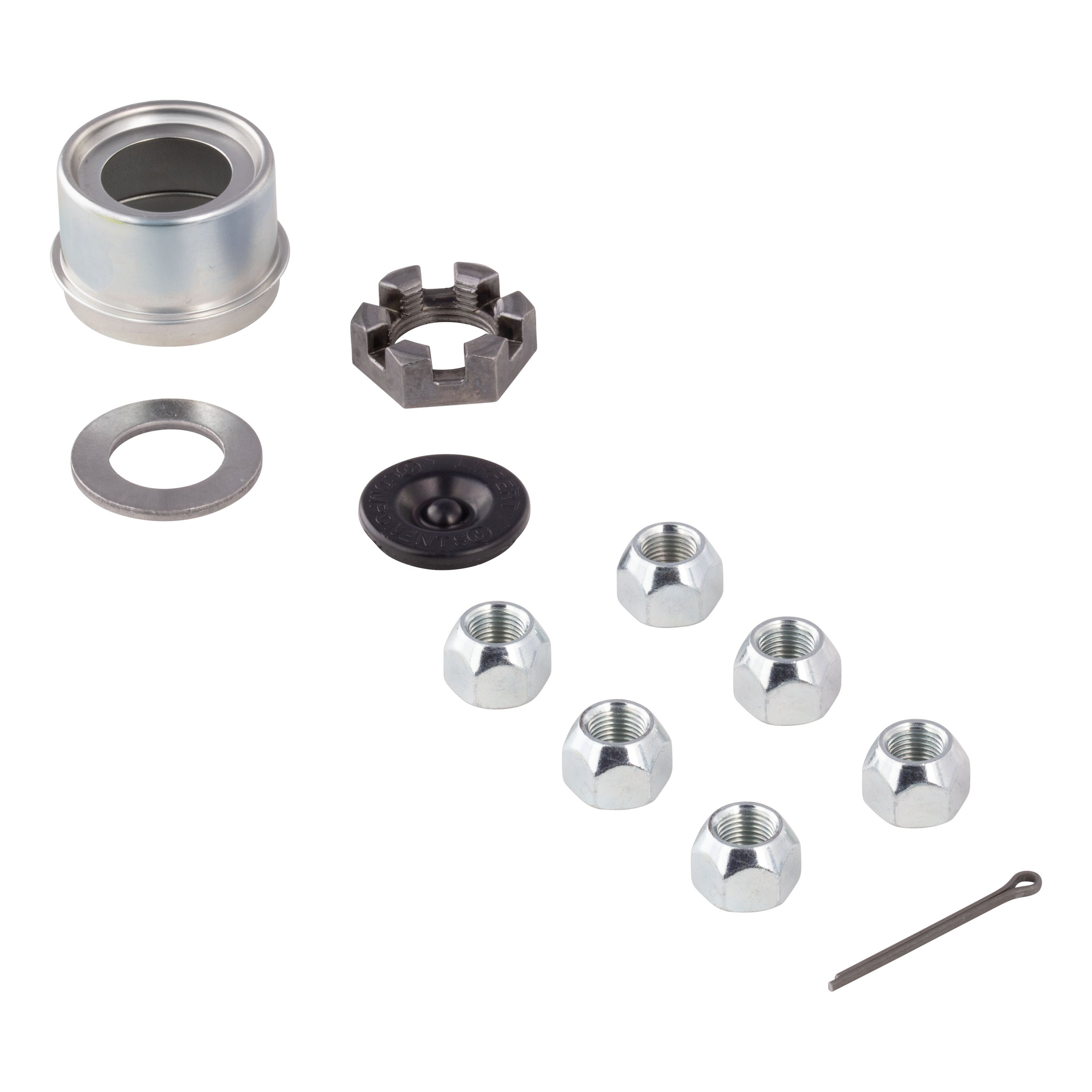Lippert 2025077660 ABS 12" Black Brake Hub Kit, 6,000-lb Axles, 6 on 5-1/2" Bolt Pattern, 1/2" Studs, Pre-Greased Bearings thumbnail 7