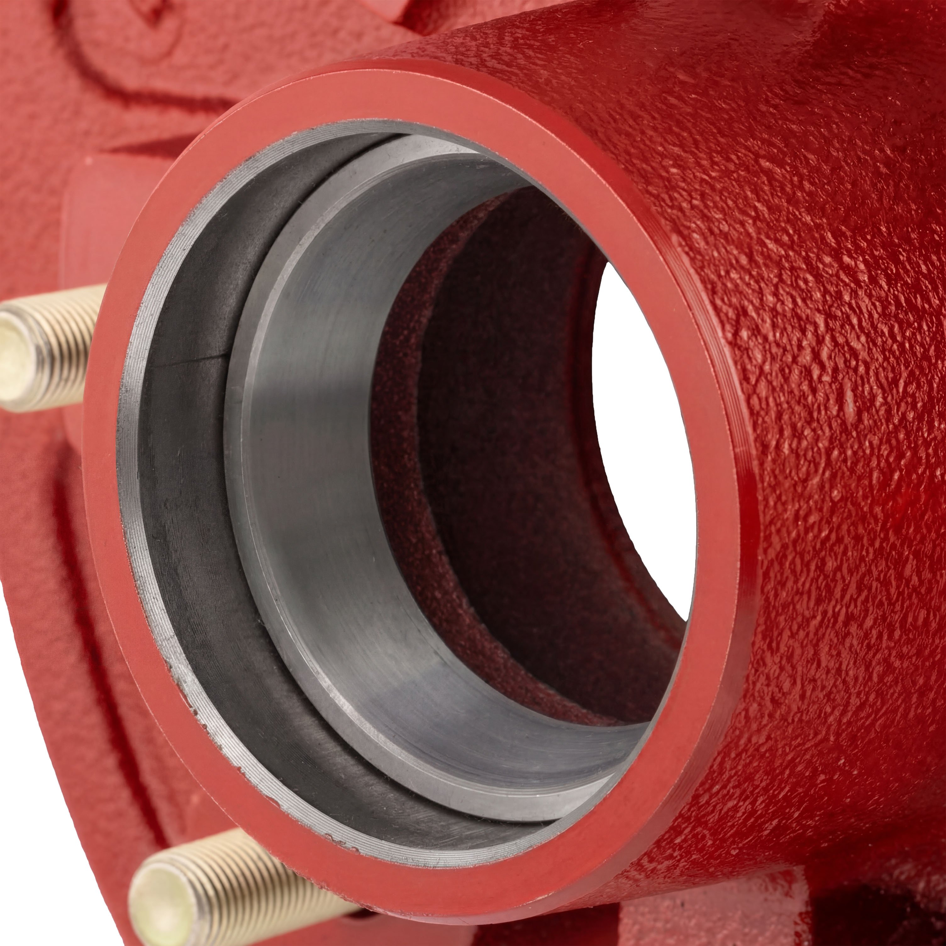 Lippert 2025077667 ABS 12" Red Brake Hub, 7,000-lb Axle, 8 on 6-1/2" Bolt Pattern, 1/2" Studs, 16" Wheel thumbnail 2
