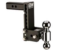 B&W 10K 7" Drop 7.5" Rise (2-5/16", 2" Balls) Adjustable Ball Mount Hitch For 2" Recievers TS10040B