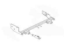 BlueOx Tow Bar Base Plate, Front Mount, RV Flat Towing for Select,JEEP WRANGLER(RS STEERG)