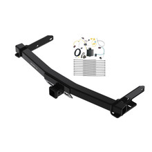 2014-2020 Jeep Grand Cherokee w/Removable OEM Fascia Panel Only Draw-tite Class 4 Trailer Hitch, 2 Inch Square Receiver Bundle w/ Plug-n-Play T-One Wiring Harness