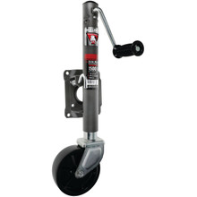 BULLDOG 1,500 lbs. Round Trailer Jack, Side Mount, Sidewind, Bolt-On, 10 Inch Travel 151444