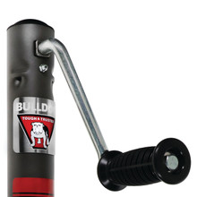 BULLDOG 1,500 lbs. Round Trailer Jack, Side Mount, Sidewind, Bolt-On, 10 Inch Travel 151444