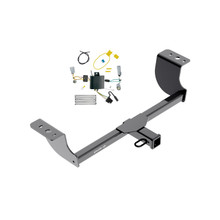 2015-2022 Dodge Challenger Except w/Quad Tip Exhaust Draw-tite Class 3 Trailer Hitch, 2 Inch Square Receiver Bundle w/ Plug-n-Play T-One Wiring Harness