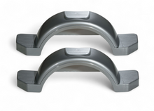 Set of 2, Fulton 13 in. Top & Side Step Silver Trailer Fender 008593