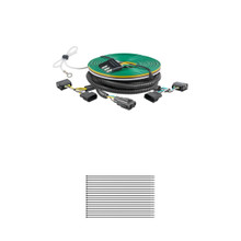 CURT 58952 Custom Towed-Vehicle RV Wiring Harness for Dinghy Towing, Fits Select Ford, Lincoln, Mazda, Mercury Vehicles