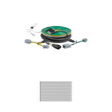 CURT 58977 Custom Towed-Vehicle RV Wiring Harness for Dinghy Towing, Fits Select Ford Fiesta