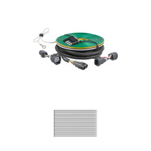 CURT 58937 Custom Towed-Vehicle RV Wiring Harness for Dinghy Towing, Fits Select Dodge Nitro, Jeep Liberty