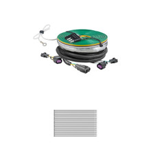 CURT 58932 Custom Towed-Vehicle RV Wiring Harness for Dinghy Towing, Fits Select Buick Enclave, Chevrolet Malibu, Traverse