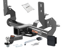 09 - 17 Audi Q5 Excluding hybrid 2in. CURT Trailer Hitch + Ball Mount + Cover + Lock Kit HWA68