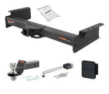 03 - 06 Cadillac Escalade ESV 2in. CURT Trailer Hitch + Ball Mount + Cover + Lock Kit HWA235