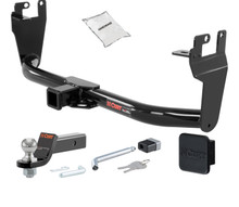 15 - 23 JEEP Renegade 2in. CURT Trailer Hitch + Ball Mount + Cover + Lock Kit HWA1572