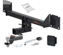 16 - 18 Mercedes-Benz GLE350 2in. CURT Trailer Hitch + Ball Mount + Cover + Lock Kit HWA1890