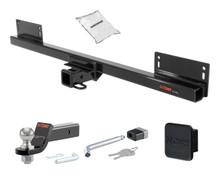 Trailer Hitch + Drawbar + Lock + Cover Bundles for 1990 Jeep Wrangler
