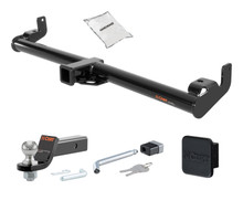Trailer Hitch + Drawbar + Lock + Cover Bundles for 2002 Jeep Wrangler