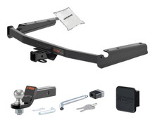 18 - 22 Lexus RX350L Excluding twin exhaust tips 2in. CURT Trailer Hitch + Ball Mount + Cover + Lock Kit HWA1707