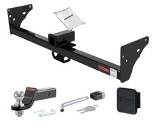 82 - 04 Chevrolet S10 With roll pan bumper 2in. CURT Trailer Hitch + Ball Mount + Cover + Lock Kit HWA413