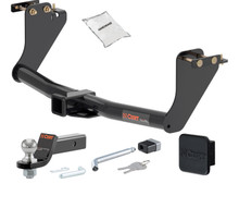 18 - 21 Mitsubishi Eclipse Cross 2in. CURT Trailer Hitch + Ball Mount + Cover + Lock Kit HWA1972