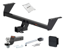 17 - 22 Nissan Rogue Sport 2in. CURT Trailer Hitch + Ball Mount + Cover + Lock Kit HWA2070