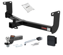 Trailer Hitch + Drawbar + Lock + Cover Bundles for 2010 Dodge Dakota