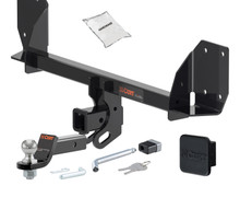 18 - 20 Volvo XC90 2in. CURT Trailer Hitch + Ball Mount + Cover + Lock Kit HWA2565