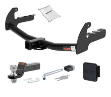 Trailer Hitch + Drawbar + Lock + Cover Bundles for 1999 Dodge Dakota