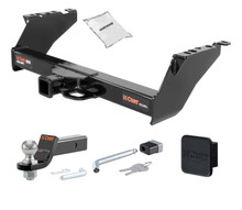 68 - 01 Dodge Ram 1500  Excluding roll pan bumper 2in. CURT Trailer Hitch + Ball Mount + Cover + Lock Kit HWA727