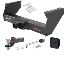11 - 24 RAM 4500 2in. CURT Trailer Hitch + Ball Mount + Cover + Lock Kit HWA2209