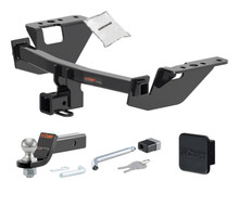 14 - 18 Subaru Forester 2in. CURT Trailer Hitch + Ball Mount + Cover + Lock Kit HWA2268