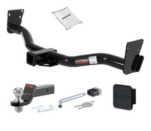 95 - 04 GMC Jimmy Down size 2in. CURT Trailer Hitch + Ball Mount + Cover + Lock Kit HWA1077