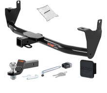 Trailer Hitch + Drawbar + Lock + Cover Bundles for 2018 Fiat 500X