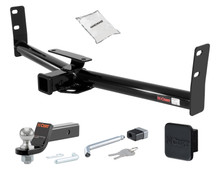 10 - 17 GMC Terrain 2in. CURT Trailer Hitch + Ball Mount + Cover + Lock Kit HWA1306