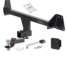 22 - 24 Toyota Corolla Cross 2in. CURT Trailer Hitch + Ball Mount + Cover + Lock Kit HWA2380