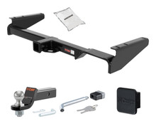 01 - 03 Toyota Highlander 2in. CURT Trailer Hitch + Ball Mount + Cover + Lock Kit HWA2397